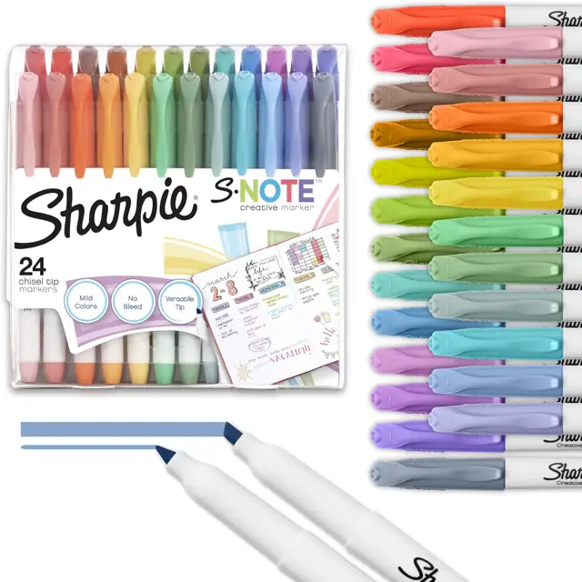 Marcadores Sharpie S-Note x24