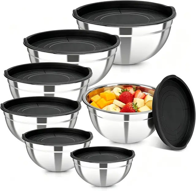 Set de 7 bowls con tapa