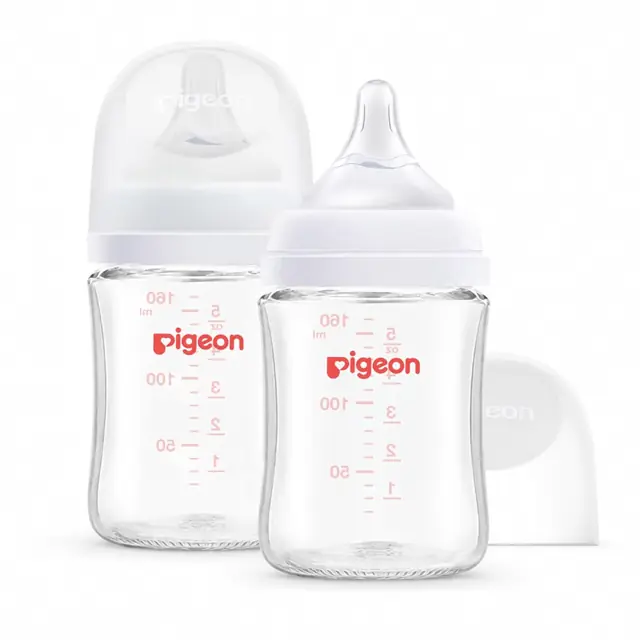 Biberones de vidrio Pigeon x2 · 160 ml