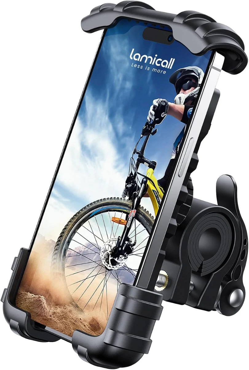Soporte de celular para bicicleta y moto, ajuste 360°