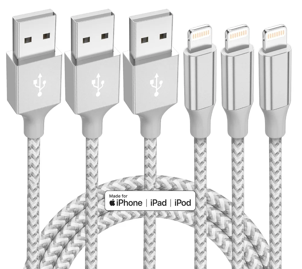 Cables Lightning para iPhone 3 m x3 (MFi)