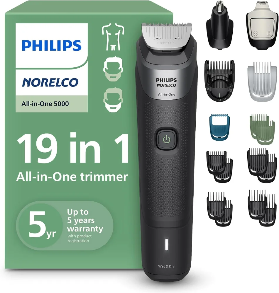 Recortadora Philips Norelco Multigroom 5000 todo en uno 19 en 1