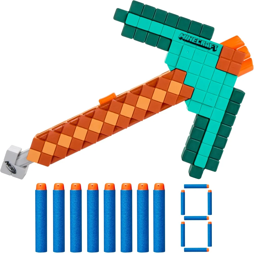 Lanzador Nerf Minecraft Pico de Diamante